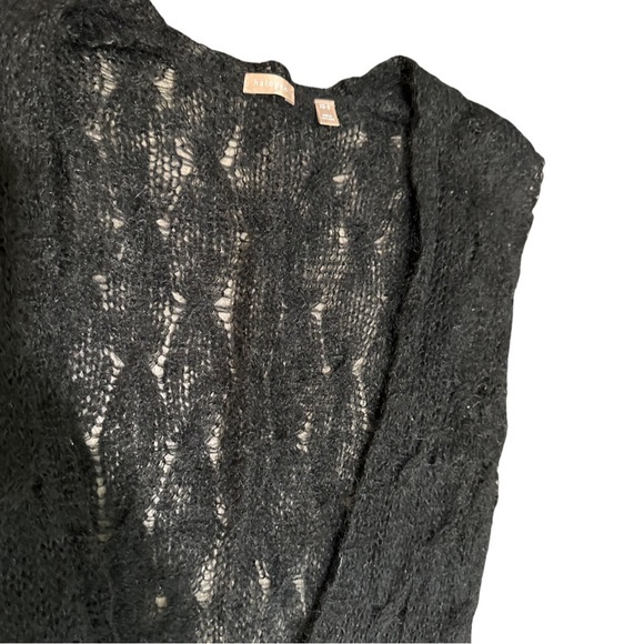 Halogen Crochet Sweater -‎ Small - Black - Picture 3 of 6